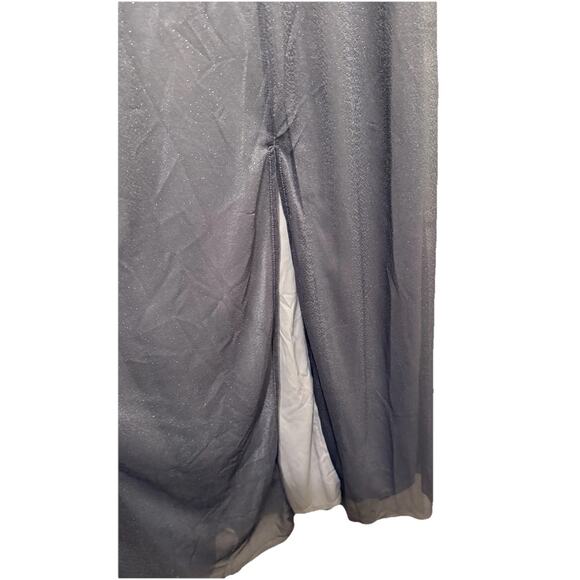 Ever Pretty Dark Gray Glitter Evening Gown Long Formal Dress, Plus Size 18 NWT - Picture 8 of 11